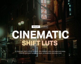 Cinematic Shift LUTs | 6 Professional Color Grading Luts for DaVinci Resolve
