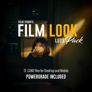 Pacchetto LUT Filmlook + LUT Powergrade / Cinematic .CUBE per DaVinci, Premiere Pro, FCP, CapCut e dispositivi mobili
