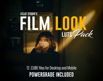 Filmlook LUT Pack + Powergrade | Cinematic .CUBE LUTs for DaVinci, Premiere Pro, FCP, CapCut & Mobile