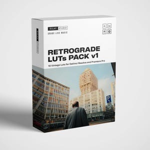 Pack LUT Retrograde V1 - 10 LUT de film vintage pour DaVinci Resolve | Fichiers cinématiques .CUBE