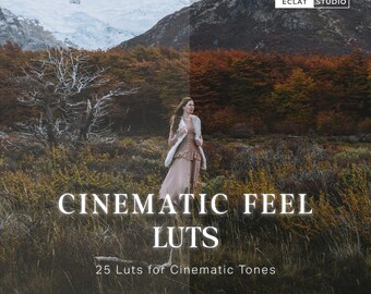 Cinematic Feel LUTs for DaVinci Resolve - 25 Professional Color Grading Luts