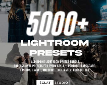 5000+ Lightroom Presets | Ultimate Desktop Preset Bundle | All Genres Editing Pack | XMP Format
