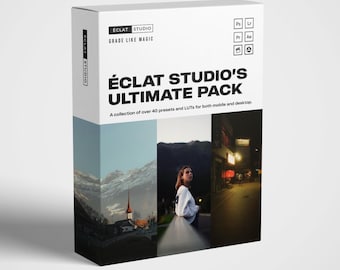 1000+ ÉCLAT Studio LUTs and Presets: Pro Photo & Video Editing (Digital Download)