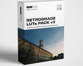 Klasyczne LUT-y filmowe: Retrograde V3 Cinematic Color Grading (pliki .CUBE)