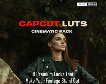CapCut Cinematic LUT Pack: 18 .CUBE Presets for Vibrant Grading