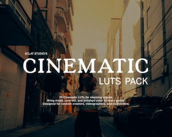 Cinematic LUTs for DaVinci Resolve | 25 Professional Color Grading Tools