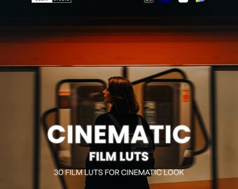 Cinematic Film LUTs Pack - Professional Film Look Color Grading for DaVinci Resolve, PremierePro & Final Cut Pro