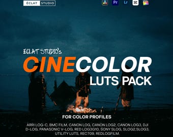 Paquete de LUT Cinecolor: gradación de color de tono cinematográfico para DaVinci Resolve, Premiere Pro, Final Cut Pro y más