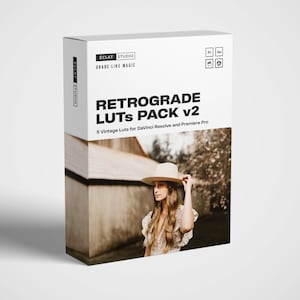Vintage Film LUTs: Moody Cinematic Color Grading - DaVinci Resolve .CUBE Files