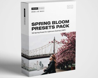 100 Spring Bloom Lightroom Presets: Floral Photo Edits (Desktop .XMP)