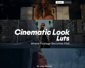 Cinematic Film LUTs: Professional Color Grading Presets (.cube Files)