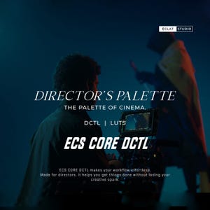 Directors Pallet: 20 Cinematic LUTs + ECS CORE DCTL for DaVinci Resolve Studio | Professional Color Grading Pack, Film Look, Look Dev Tool