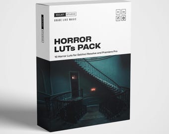 10 Horror LUTs: Cinematic Thriller Film Grading (DaVinci Resolve)