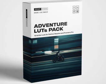 10 LUT para películas de aventuras / Etalonaje cinematográfico de viajes y exteriores / LUT .CUBE para DaVinci Resolve