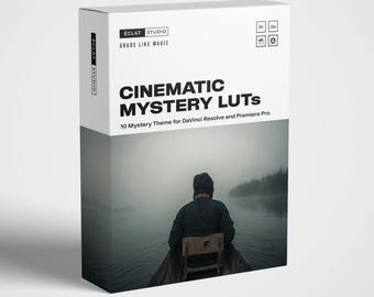 10 Mystery Film LUTs for DaVinci Resolve – Cinematic .CUBE LUT Pack for Suspense & Drama