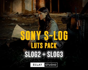 LUTs Sony S-Log2 y S-Log3: Preajustes de corrección de color cinematográficos