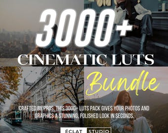 3000+ Cinematic LUTs Bundle: Professional Color Grading