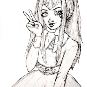 Vampire Monster Girl Print