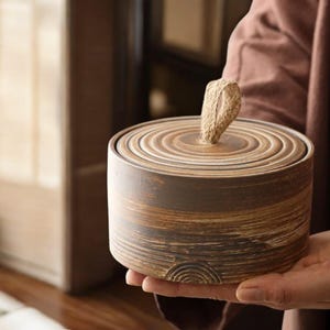 Modern Ceramic Storage Box – Japanese-Inspired Tea, Coffee, Candy & Food Canister for Home Organization