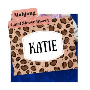 Editable Mahjong Name Card Template | NMJL Large Size (Digital Download)