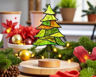 Glasmalerei-Weihnachtsbaumschmuck - Handgemachtes Weihnachtsdekor