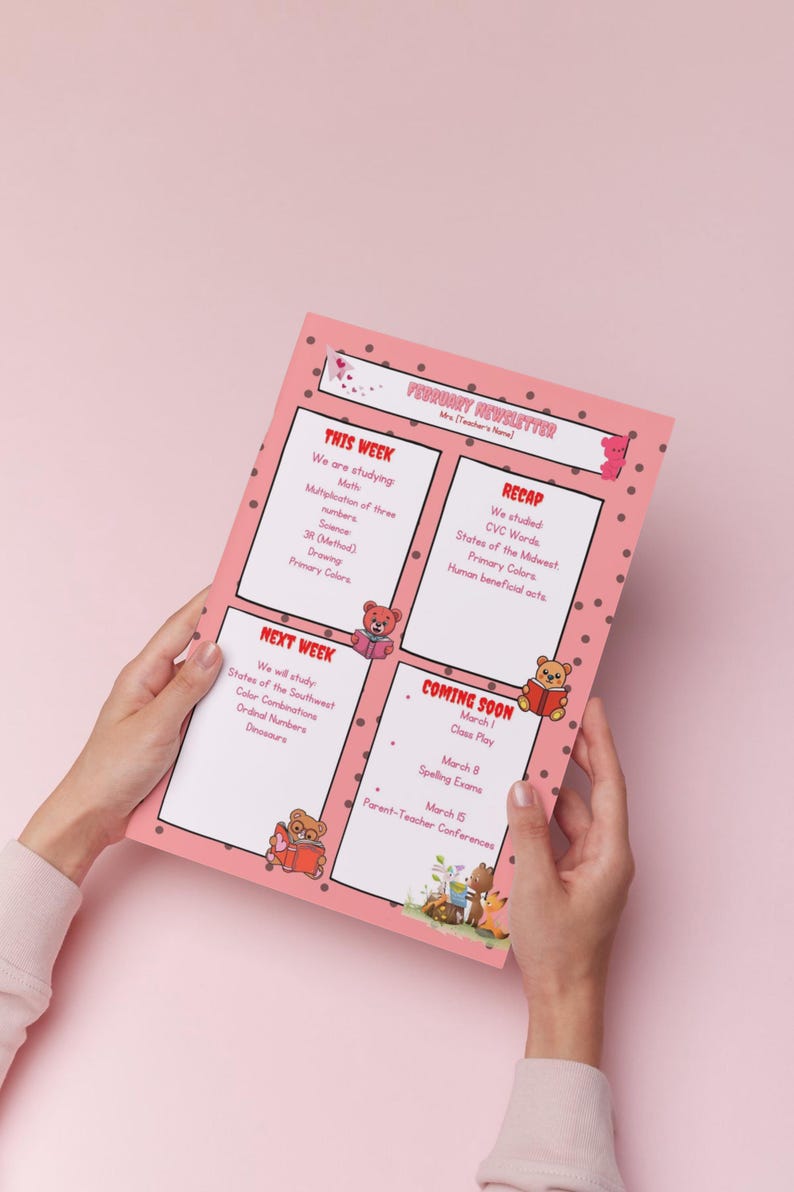 12 Month Newsletter Template Editable Newsletter Monthly Newsletter 12 Month Newsletter Template Editable Newsletter Monthly Newsletter