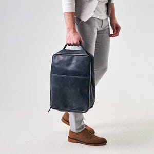 Schuhbeutel, Sneakerbeutel aus Leder, Schuhbeutel für Männer, personalisierte Lederschuhtasche, handgemachte Lederschuhtasche, Reiseschuhtasche