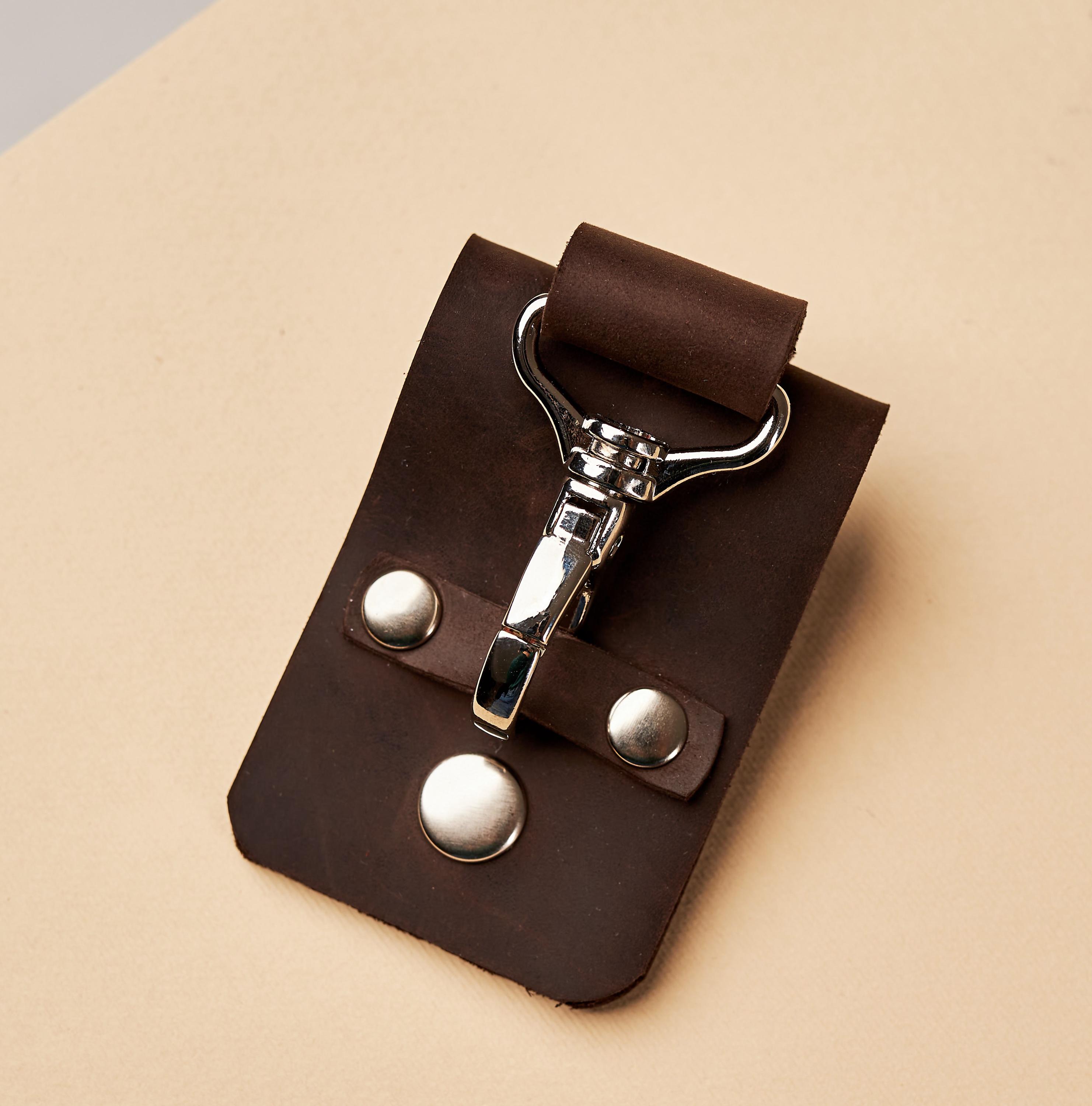 アクセサリー ec melodi leather Key-clip EC Melodi Leather Key Clip Black - LOBBY Online Skateshop
