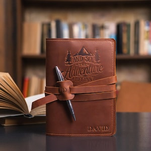 Leather journal cover a5, Leather notebook cover a5, Custom leather journal, Refillable journal cover, Leather journal refillable