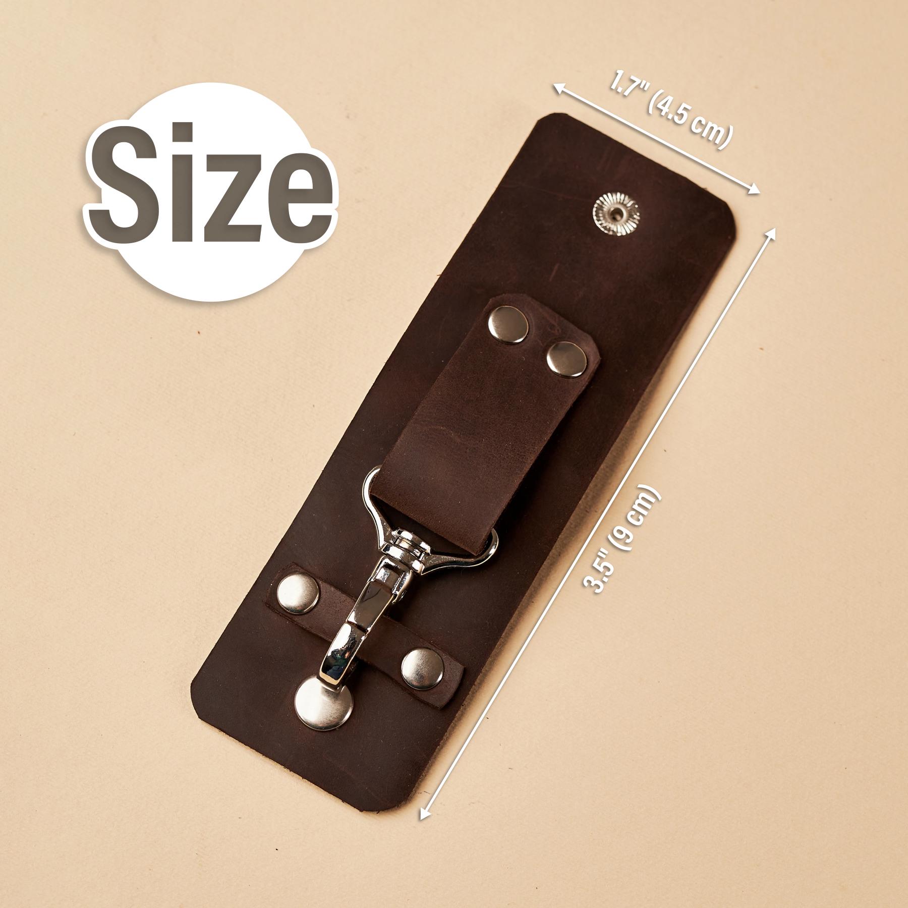 小物 EC MELODI LEATHER KEY-CLIP horween-shell-cordovan-