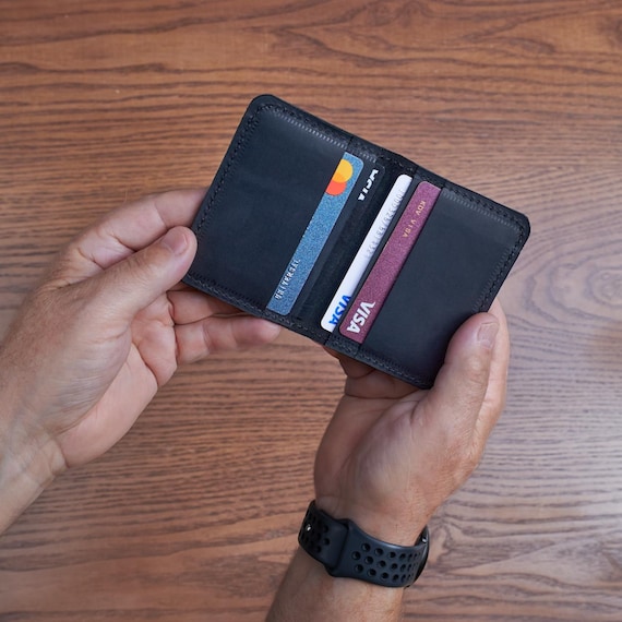 Card holder for men, Minimal wallet men, Credit card case, Leather card case, Small wallet men, Slim card wallet men, Handmade card wallet