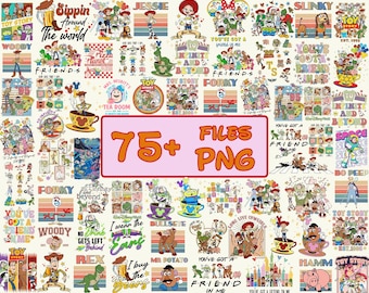 Toy Story PNG Clipart Mega Bundle, Toy Story Movie Png, Buzz Lightyear, Woody, Jessie, Slinky , Toy Story PNG Cartoon Sublimation Cliparts