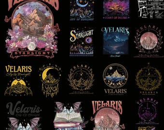 Paquete de más de 40 imágenes PNG de Velaris, Acotar Velaris PNG, Ciudad de la Luz Estelar PNG, Corte de los Sueños, La Corte Nocturna PNG, Cita de Una Corte de Rosas y Espinas