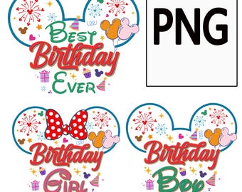 Disney Birthday Png, Birthday Girl Png, Birthday Boy Png, Disney Best Birthday Ever Png, Disney Family Birthday Shirt, Disney Trip, WDW Tee