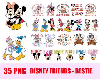 Bestie Png Bundle, Mouse And Friends Png, Best Friends, Dis neyland Castle Best Friends Gift, Dis neyworld Girls Trip Png, Family Trip 2025