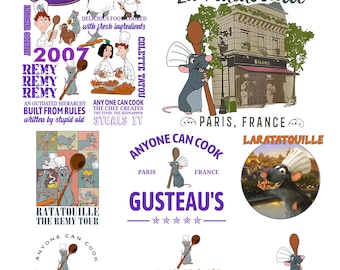 Disney Ratatouille Png Bundle, Anyone Can Cook Png,, Disney Remy Png, Mouse Chef Shirt, Epcot Shirt, Disney World Shirt, Disney Snack Png