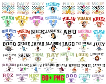 80+ Disney Characters Png Bundle, Mickey And Friends Png, Princess Group Png, Pooh And Friends Png, Toy Story Png, Tarzan, Cars Pixar Png