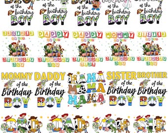 Toy Story Birthday Png, Toy Story Family Png, Buzz Lightyear Png, Woody Png, TOy Story Shirt, Disney Toy Story, Birthday Boy, Birthday Girl