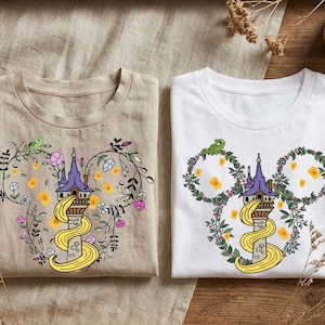 2 File Tangled Rapunzel PNG,Disney Princess Sublimation, Princess Tower Pascal Art, Magical Kingdom Lanterns,Instant Download for Cricut DIY