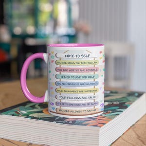 Positive Affirmation Coffee Mug, Self-Care Gift, Motivational Mug, Birthday gift, Self-Love Reminder