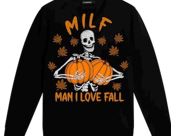 Spooky Season Shirt PNG, MILF Man I Love Fall