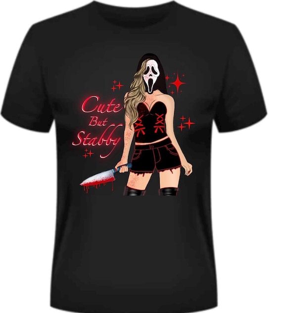 Female Ghostface PNG, Halloween Shirts
