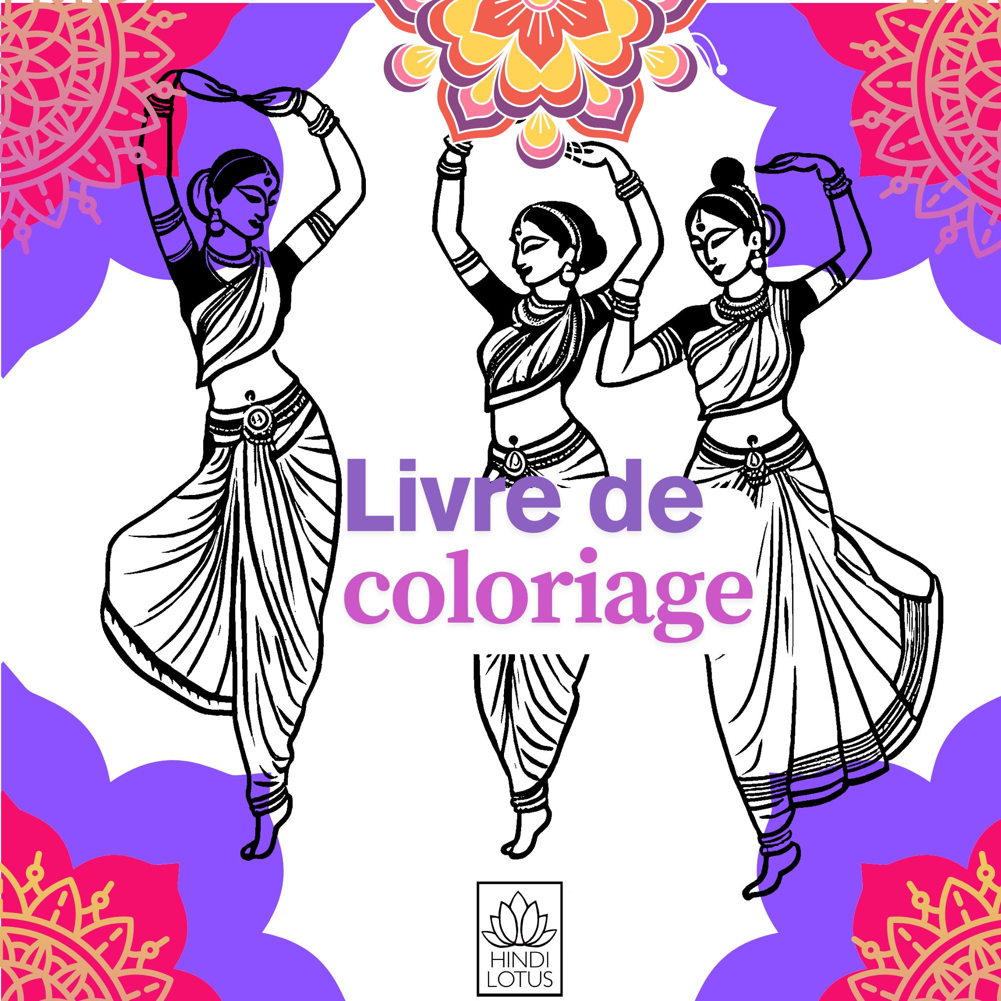 アート・デザイン・音楽 INDIAN DANCERS COLORING BOOK Indian Dance Coloring Book - Etsy