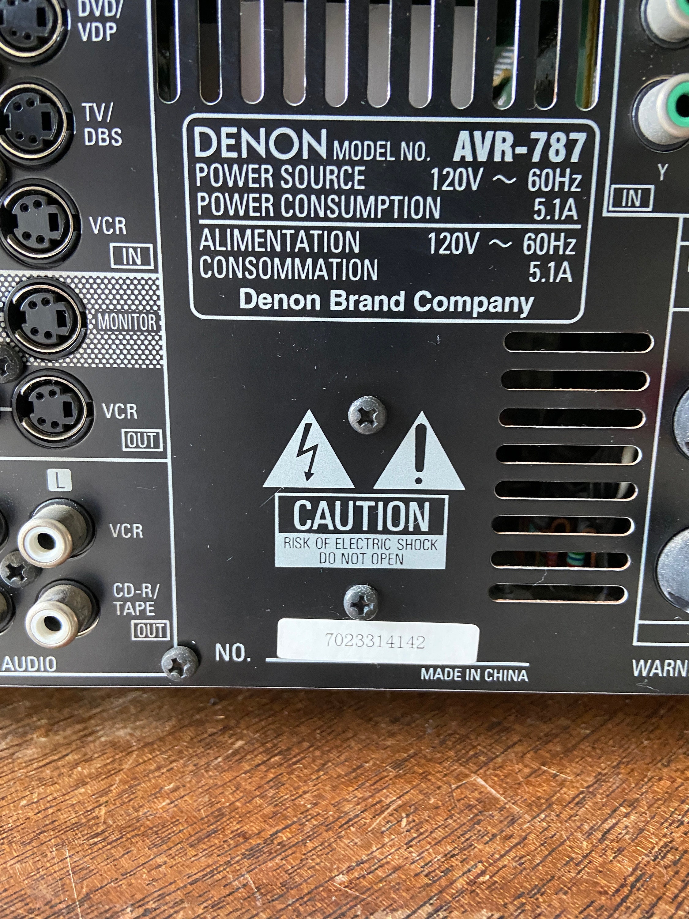 Vintage Denon AVR787 7.1 840watt DTS Receiver Etsy