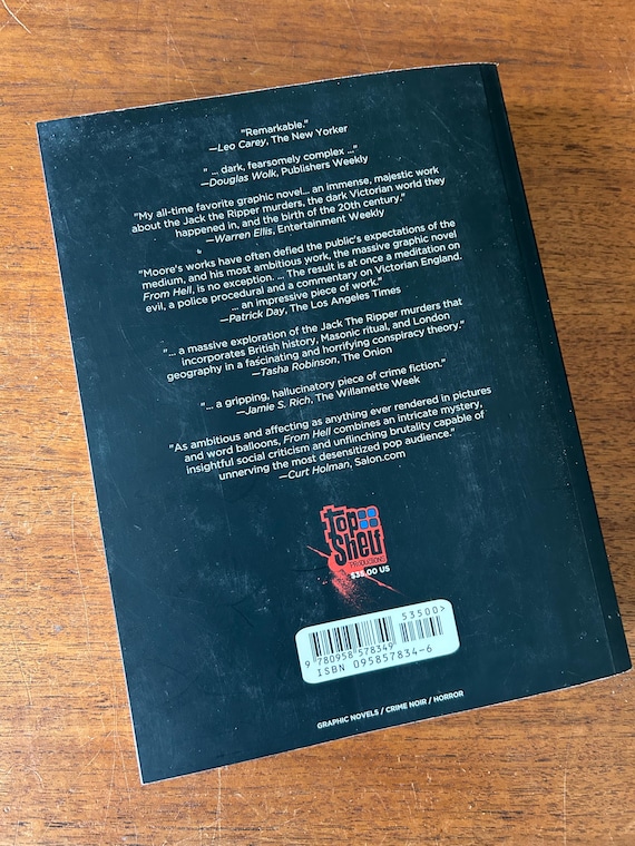あのちゃん【HELL BLAU （ヘルブラウ）】購入特典 ZINE 1冊 From Hell by Alan Moore & Eddie Campbell (2004, Softcover) SIGNED