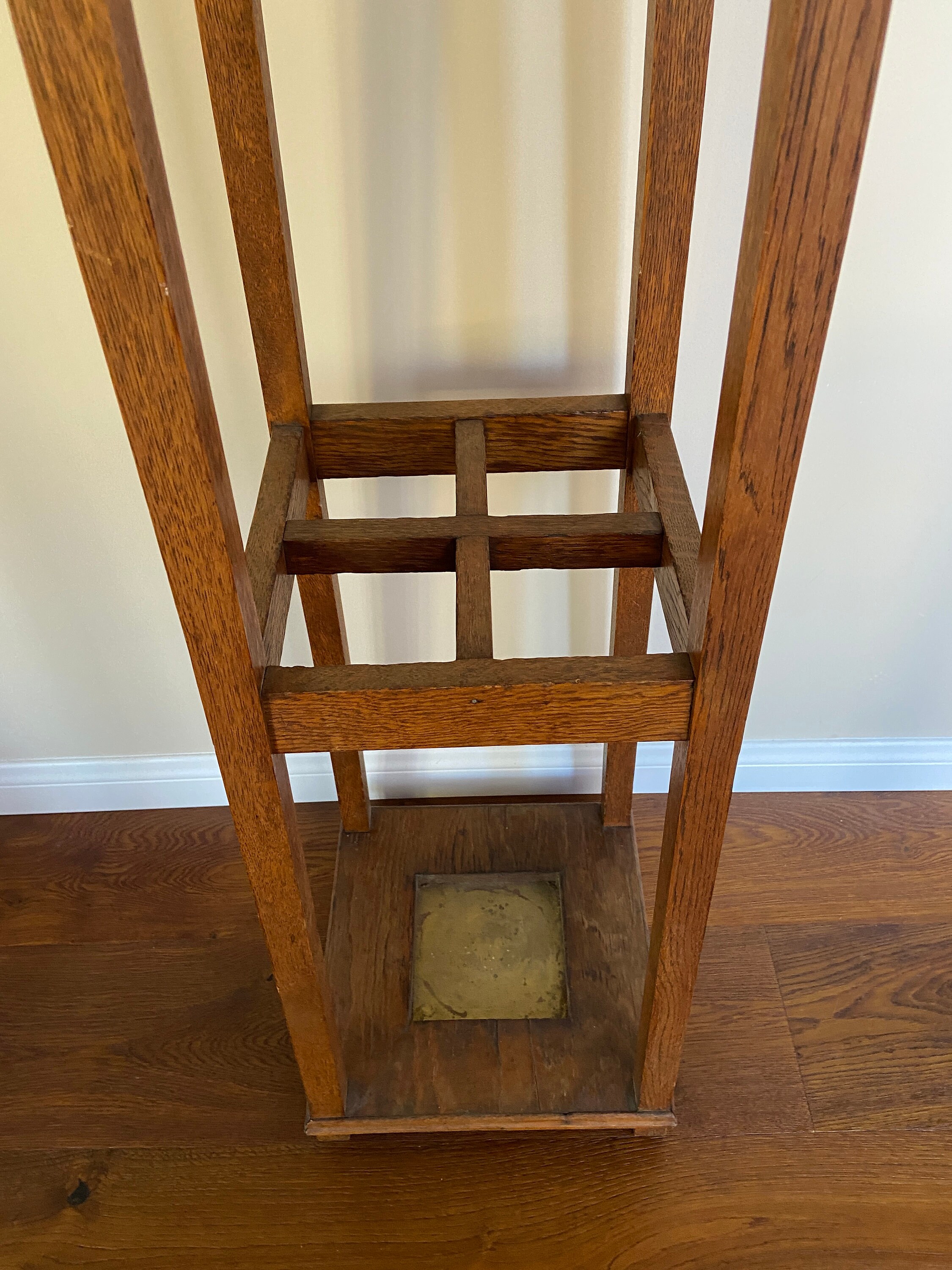 Antique Mission Oak Coat Rack & Umbrella Stand w/ Original Etsy