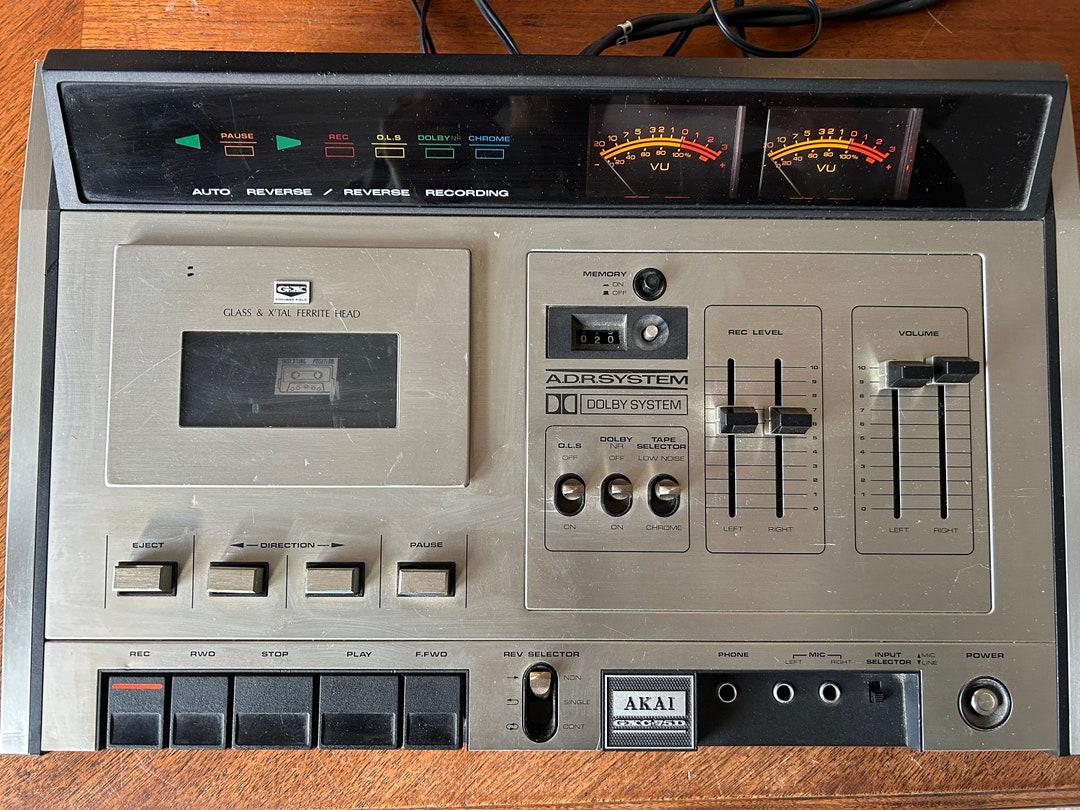 Vintage Akai GXC-75D Stereo Cassette Deck(1970
