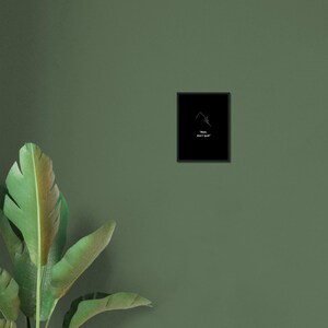Riposa, non mollare – Arte murale minimalista in bianco e nero – Poster motivazionale per la salute mentale – Citazione sulla vita lenta – Stampa estetica calma