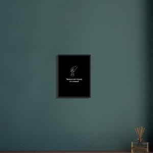 L'equilibrio non si trova, si crea - Arte murale minimalista in bianco e nero - Poster con citazione motivazionale - Decorazione per la crescita personale - Stampa per la chiarezza mentale