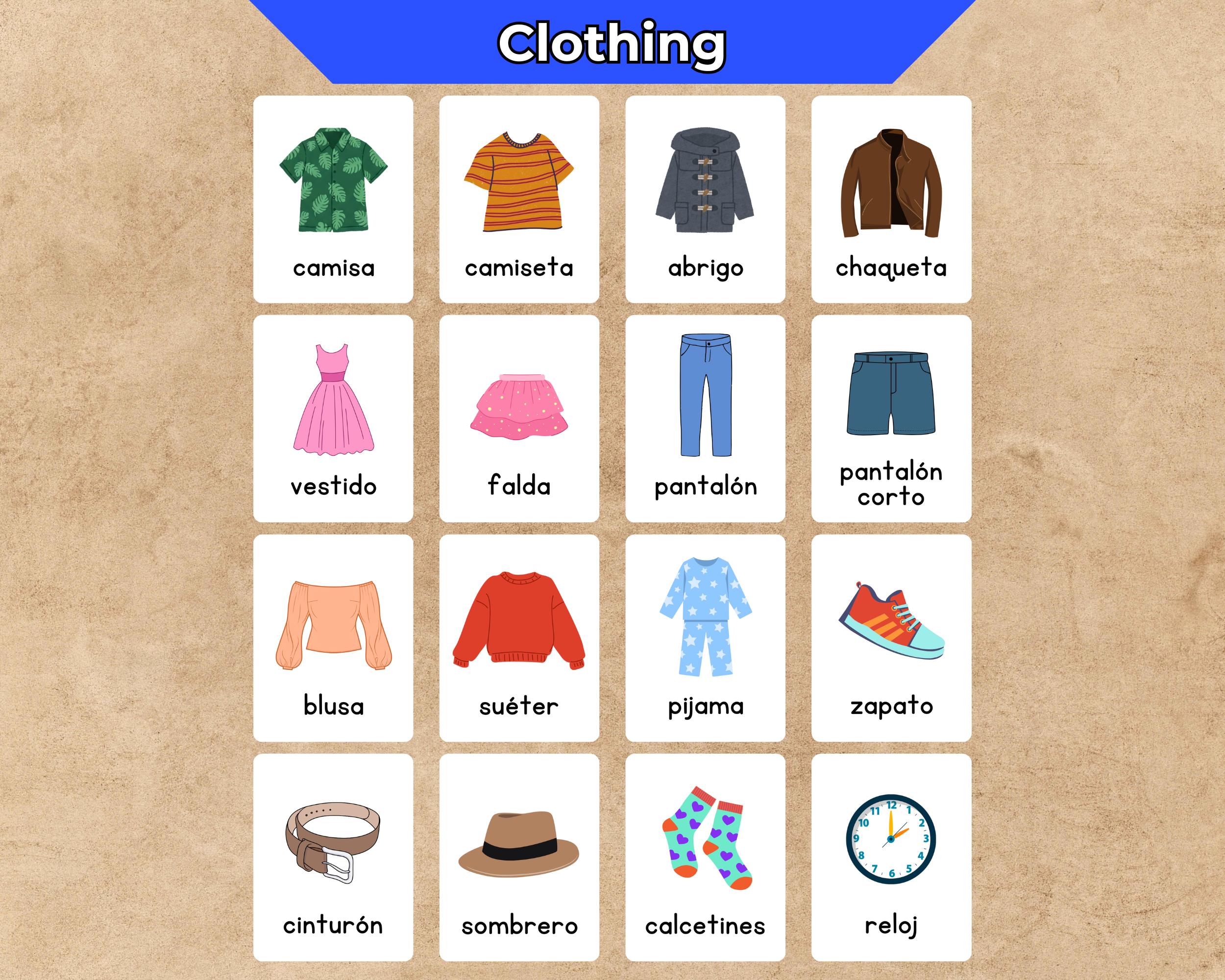 Spanish Vocabulary Flashcards | 150 Printable Common Words Cards ...